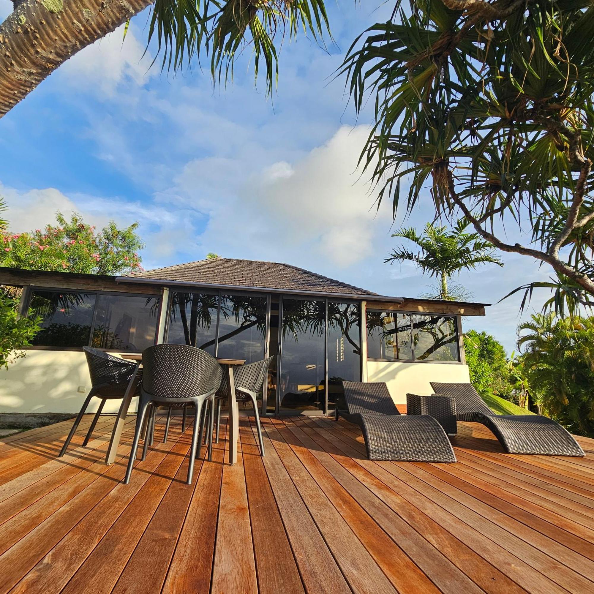 Jolie Maison Vue Ocean Et Moorea Пунаауйя Экстерьер фото
